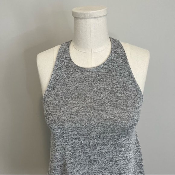 Aritzia Wilfred Free Burnette Racerback Swing Tank Light Grey - Picture 4 of 10